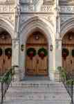 Philadelphia: church, christmas, Door
