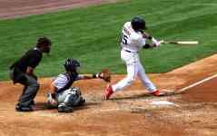 Philadelphia: Baseball, swing, CATCHER