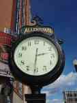 Philadelphia: Allentown, center city, clock